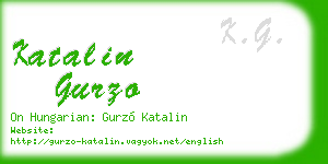 katalin gurzo business card